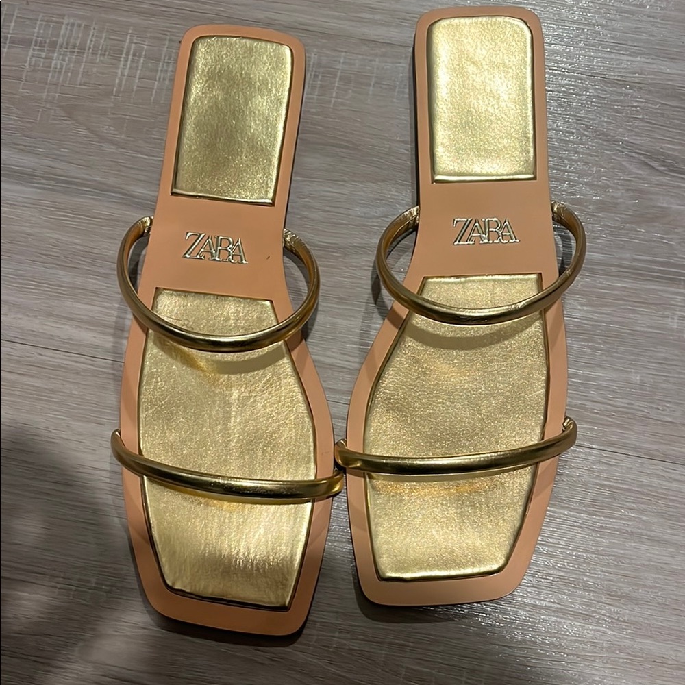 Zara Gold Women's Sandals